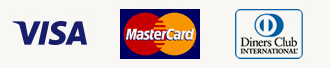 VISA、MasterCard、DinersClub